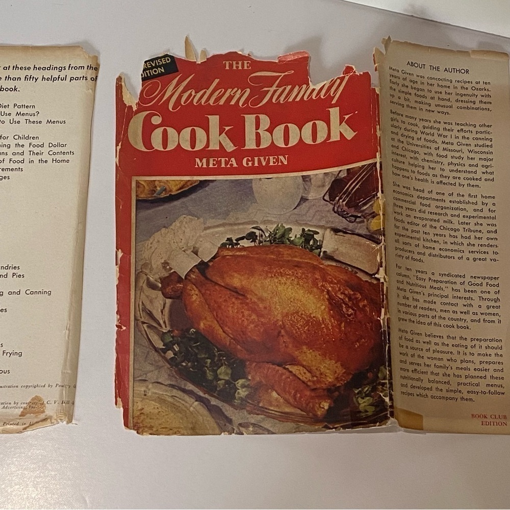 1953 The Modern Family cookbook by Meta Given - Picture 12 of 12